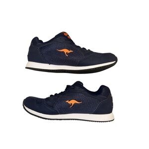 KangaROOS Athletic Sneakers – Navy Blue with‎ Orange Logo 7,5